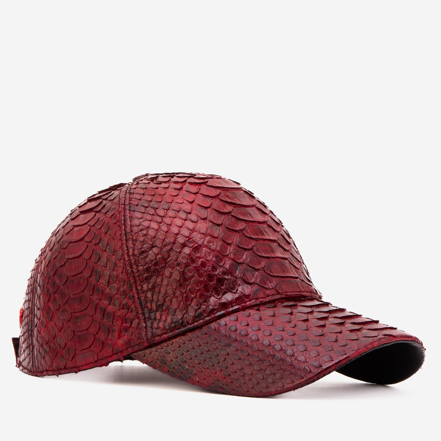 Boss Burgundy Leather Cap
