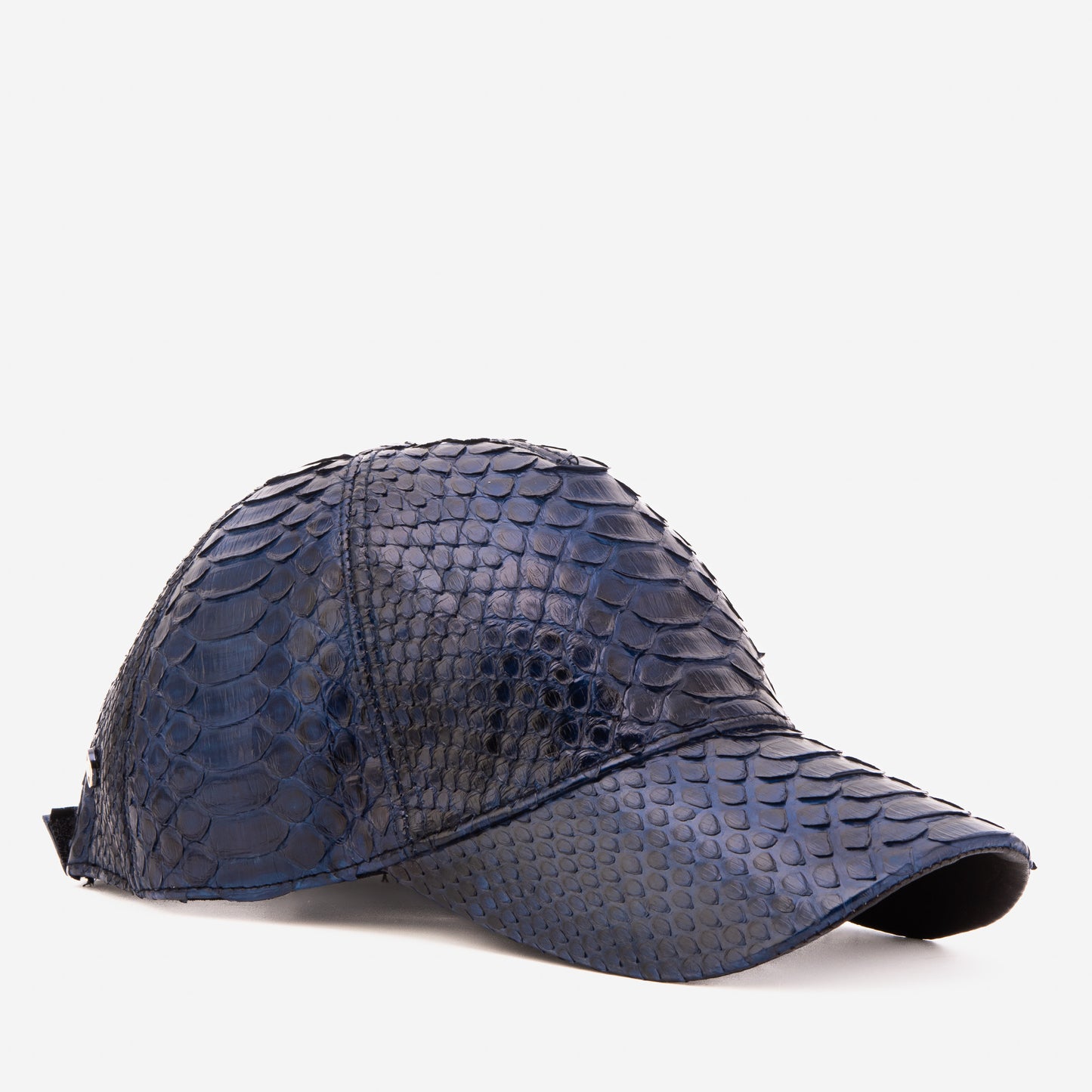 Boss Navy Blue  Python Leather Cap