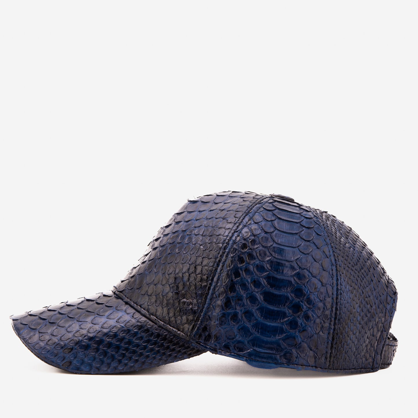 Boss Navy Blue  Python Leather Cap