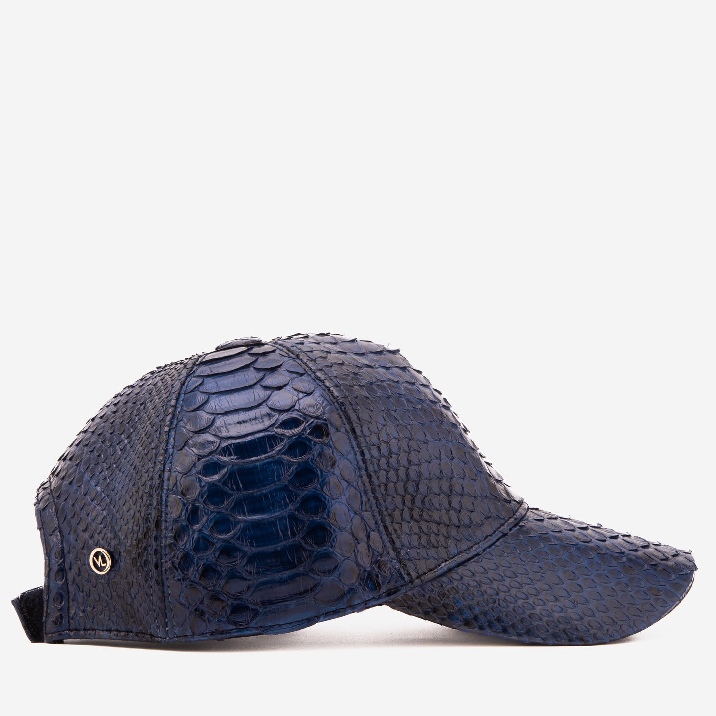 Boss Navy Blue  Python Leather Cap