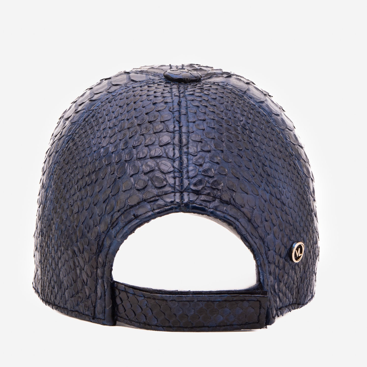Boss Navy Blue  Python Leather Cap