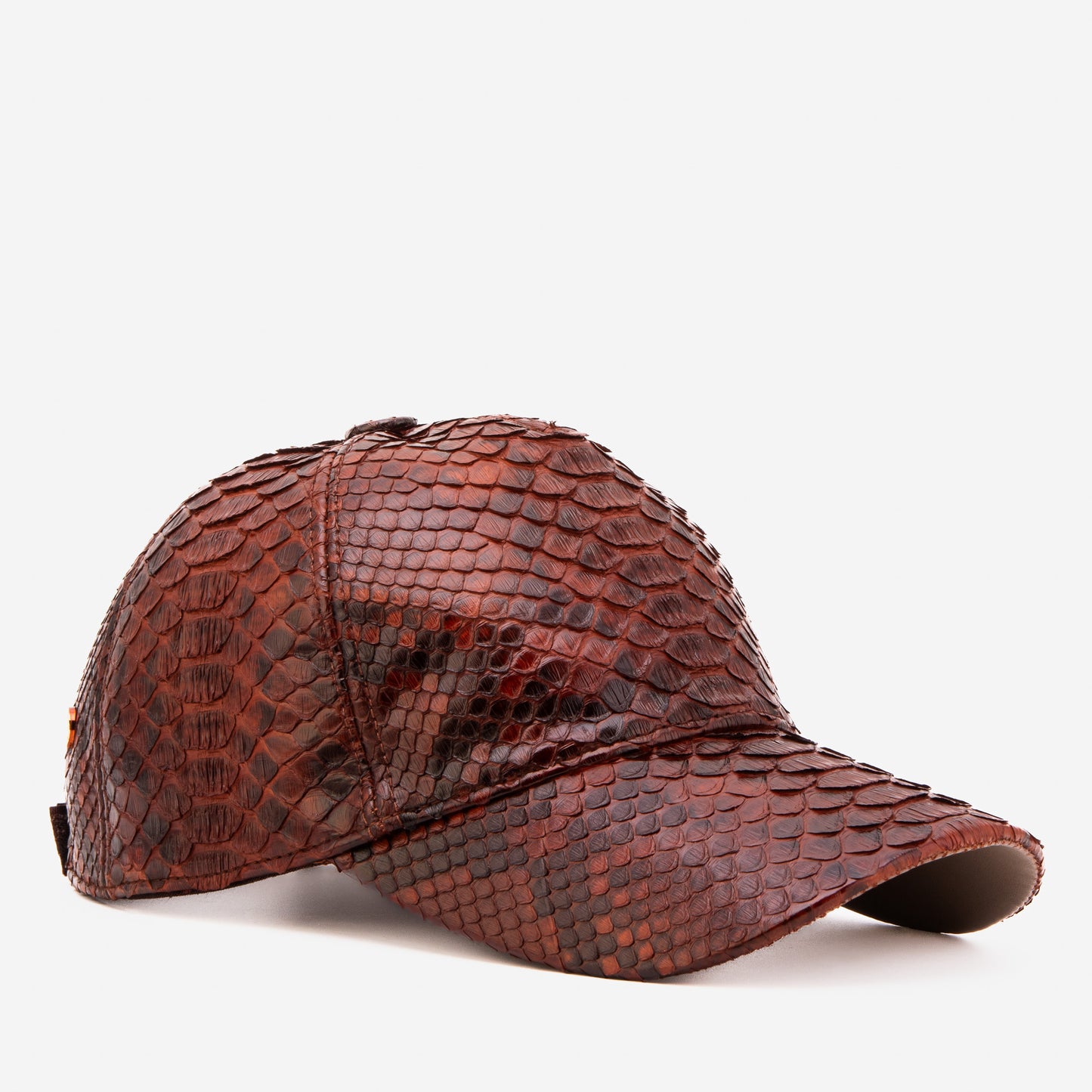 Boss Tan Python Leather Cap