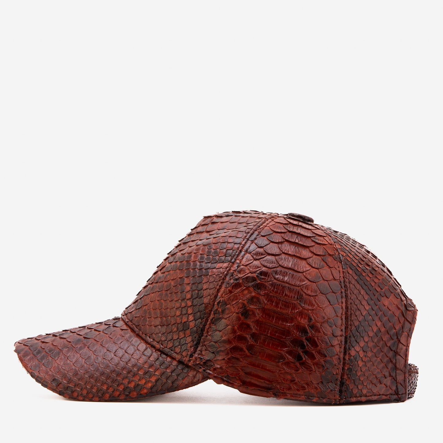 Boss Tan Python Leather Cap