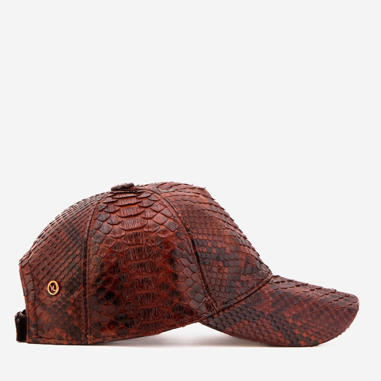 Boss Tan Python Leather Cap