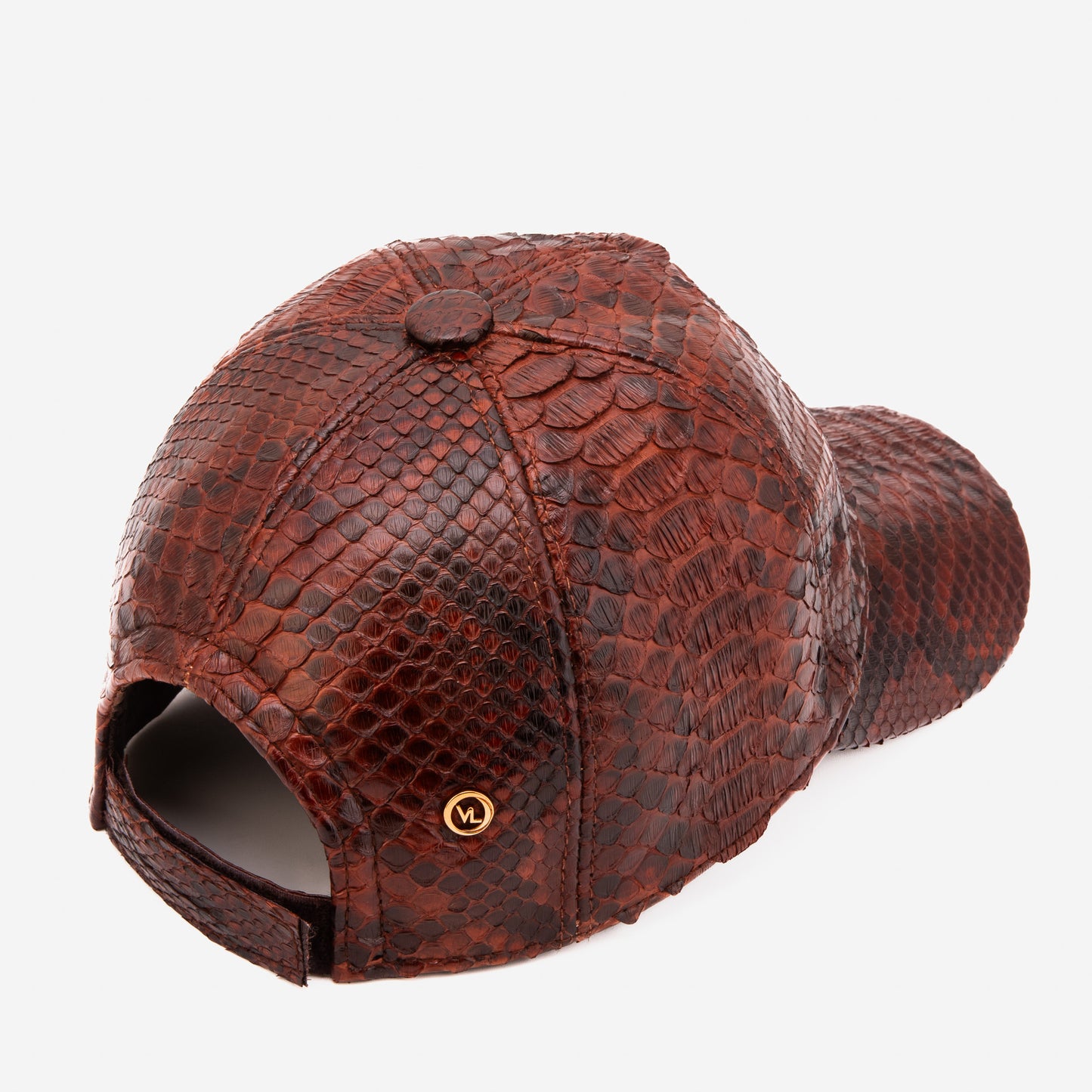 Boss Tan Python Leather Cap