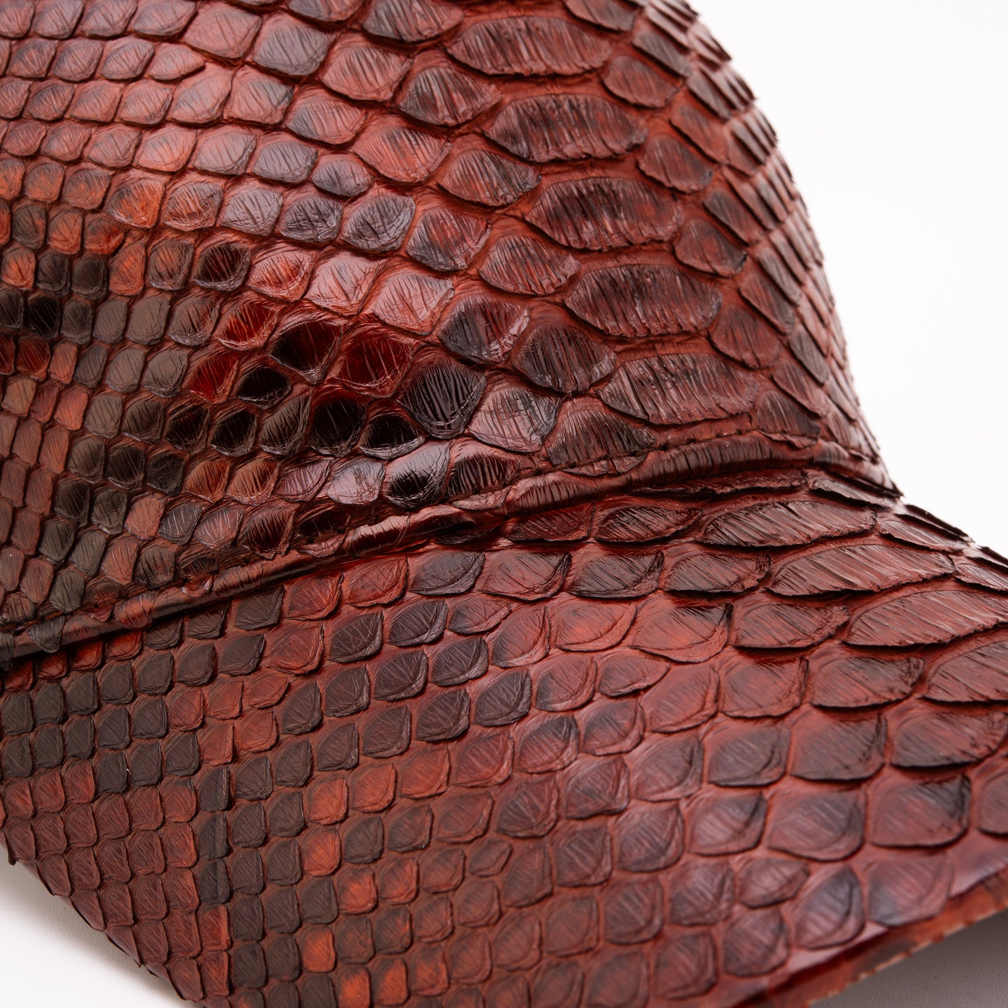 Boss Tan Python Leather Cap