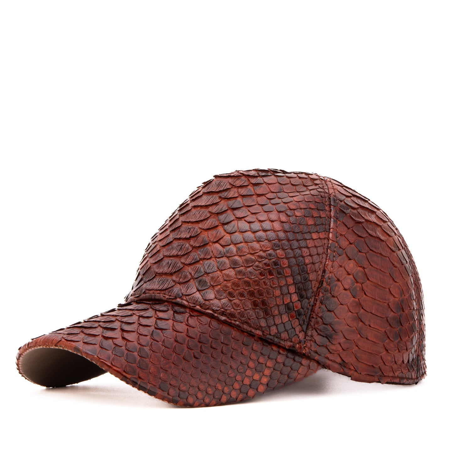 Boss Tan Python Leather Cap