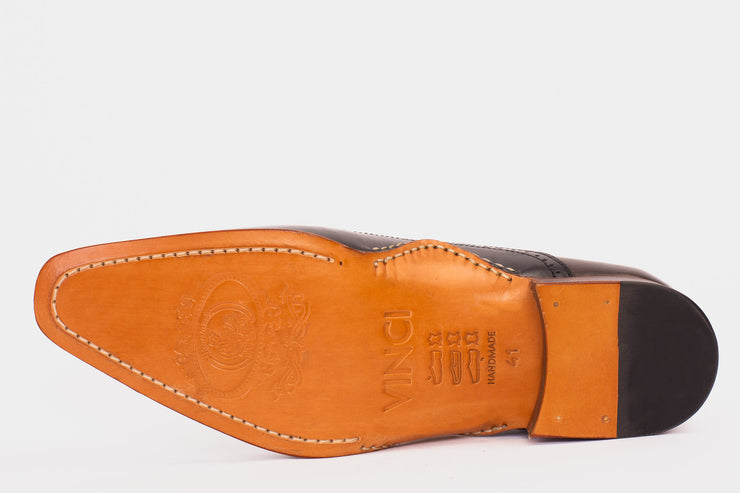 The Royal Hand Craft Black & Brown Wingtip Oxford Shoe