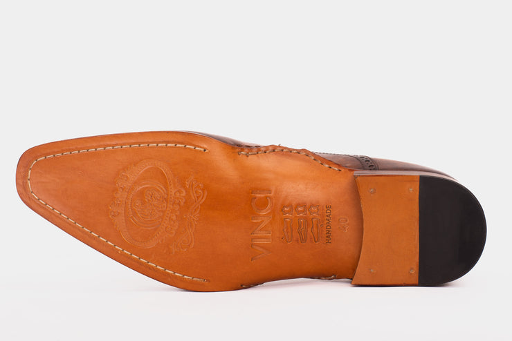 The Royal Hand Craft Brown Wingtip Oxford Shoe