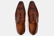 The Royal Hand Craft Brown Wingtip Oxford Shoe