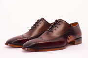 The Royal Hand Craft Burgundy Wingtip Oxford Shoe