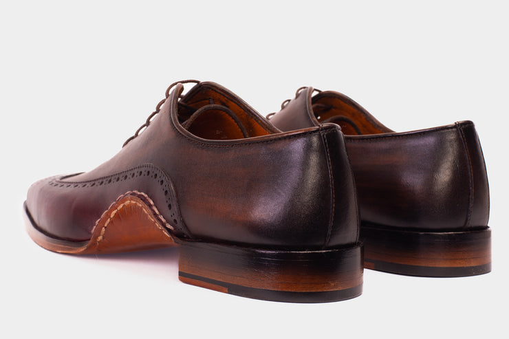 The Royal Hand Craft Burgundy Wingtip Oxford Shoe