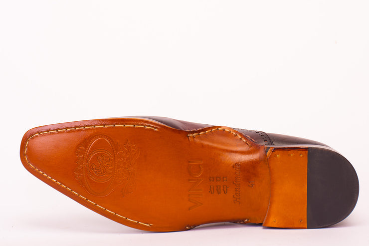 The Royal Hand Craft Burgundy Wingtip Oxford Shoe