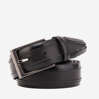 The Everest & Rockwell Black Leather Belt