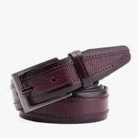 The Everest & Rockwell BurgundyLeather Belt