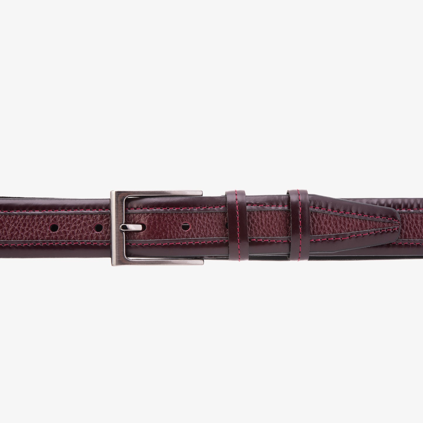 The Everest & Rockwell BurgundyLeather Belt