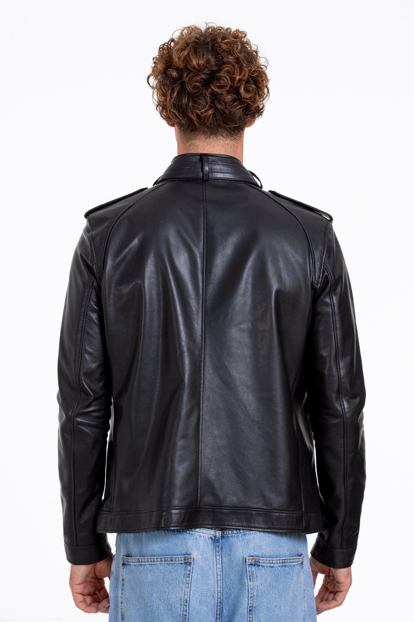 La chaqueta de cuero negra para hombre Vinohrady 