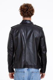 The Vinohrady Black Leather Jacket