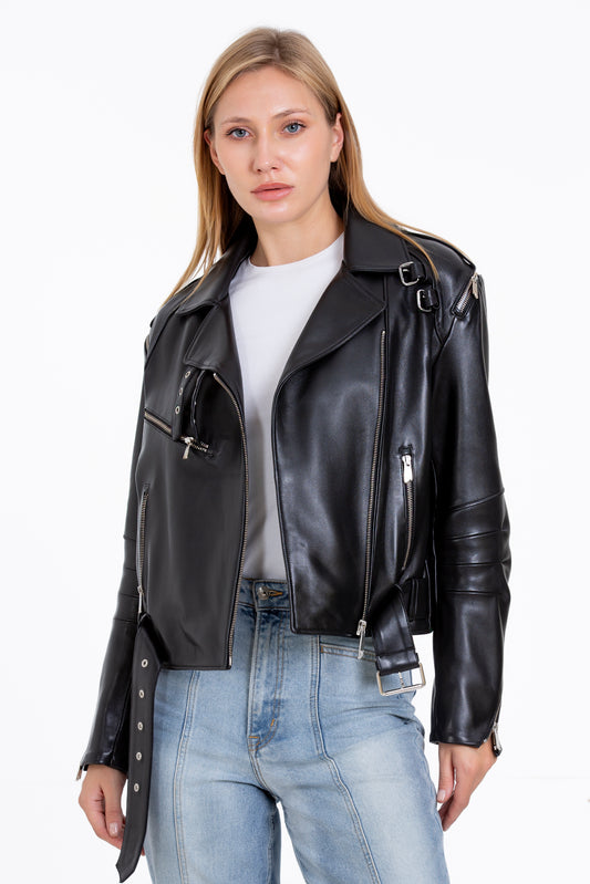 The Esquerra Leather Black Jacket