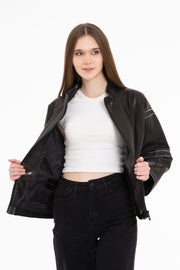 The Lojila Women Leather Jacket
