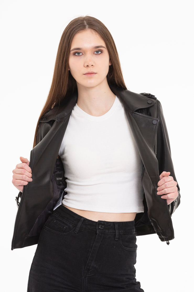 The Baracana Women Leather Jacket