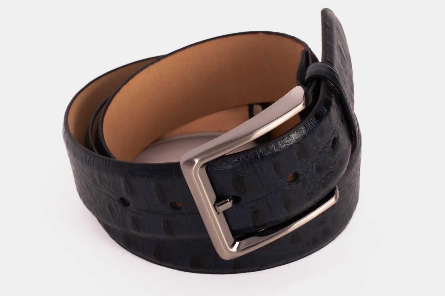 The Savamala  Blue Leather Belt