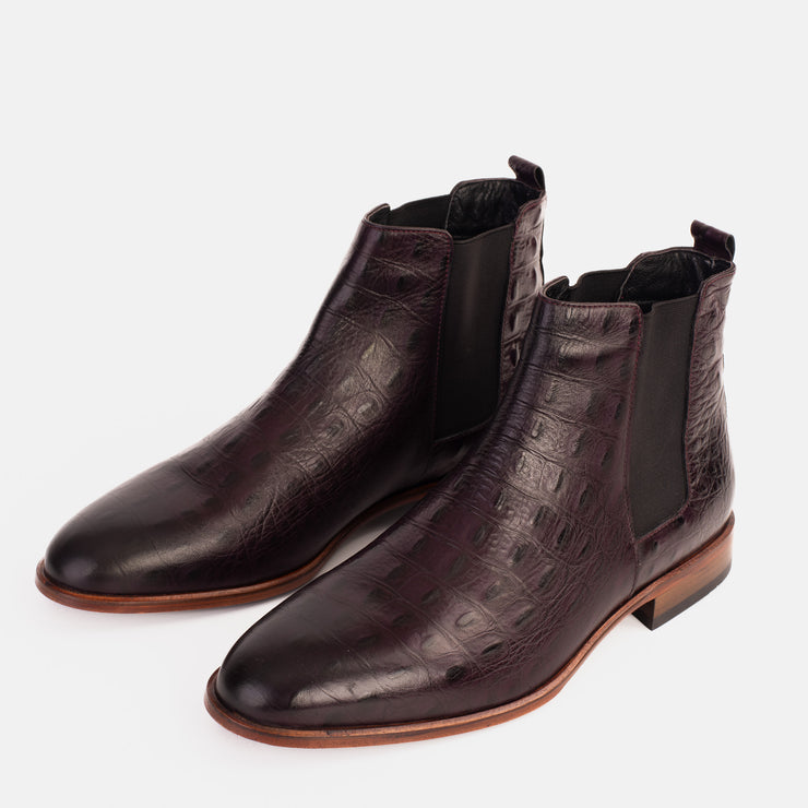 The Sirocco Burgundy Leather Chelsea Dress Boot