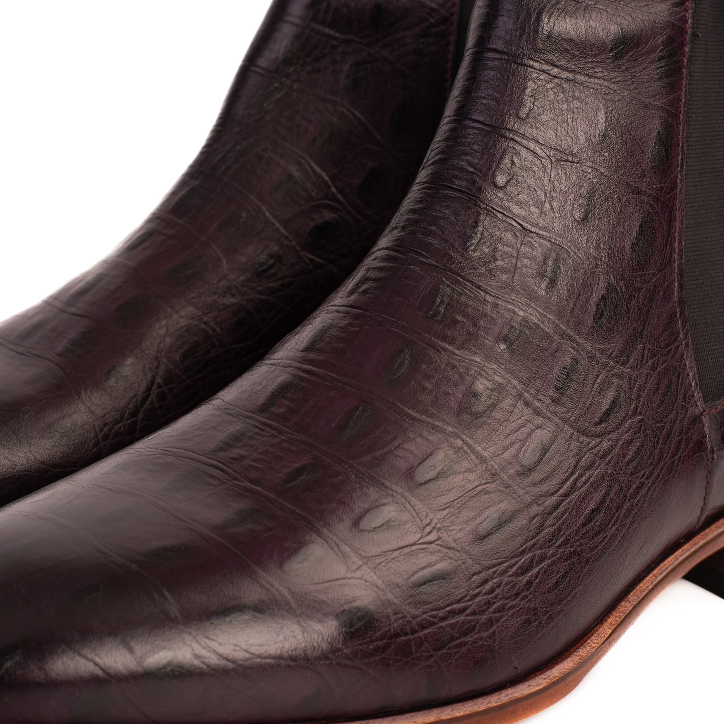 The Sirocco Burgundy Leather Chelsea Dress Men Boot