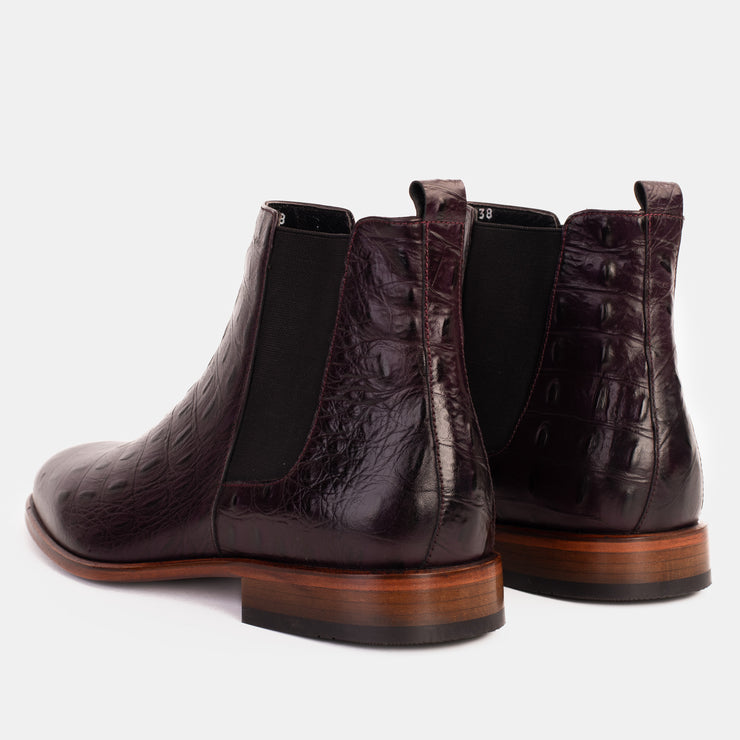 The Sirocco Burgundy Leather Chelsea Dress Boot