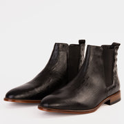 The Sirocco Black Leather Chelsea Dress Boot