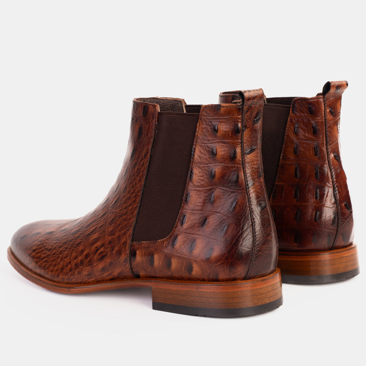 The Sirocco Brown Leather Chelsea Dress Boot