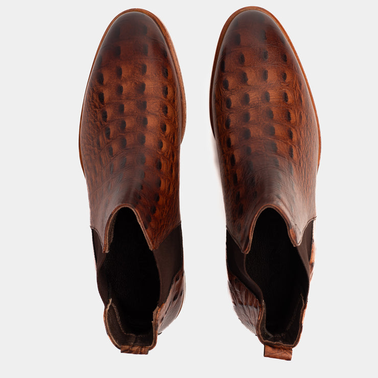 The Sirocco Brown Leather Chelsea Dress Boot