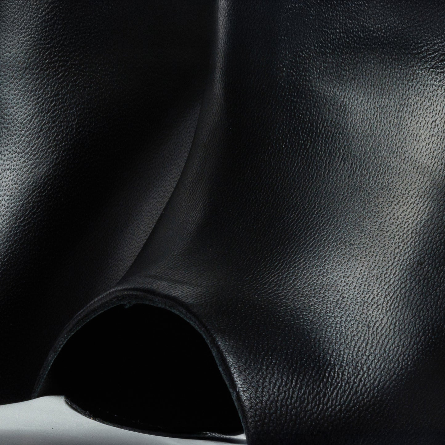 The Cymmer Black Leather Women Sandal