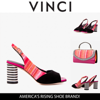 صندل نسائي سليب باك من الجلد بكعب ملون متعدد الألوان من سبيكتروم