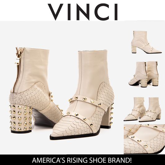 The Valentina Leather Block Heel Women Boot