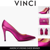 The Maple Fuchsia Leather Pump Fuchsia Sole Women Shoe