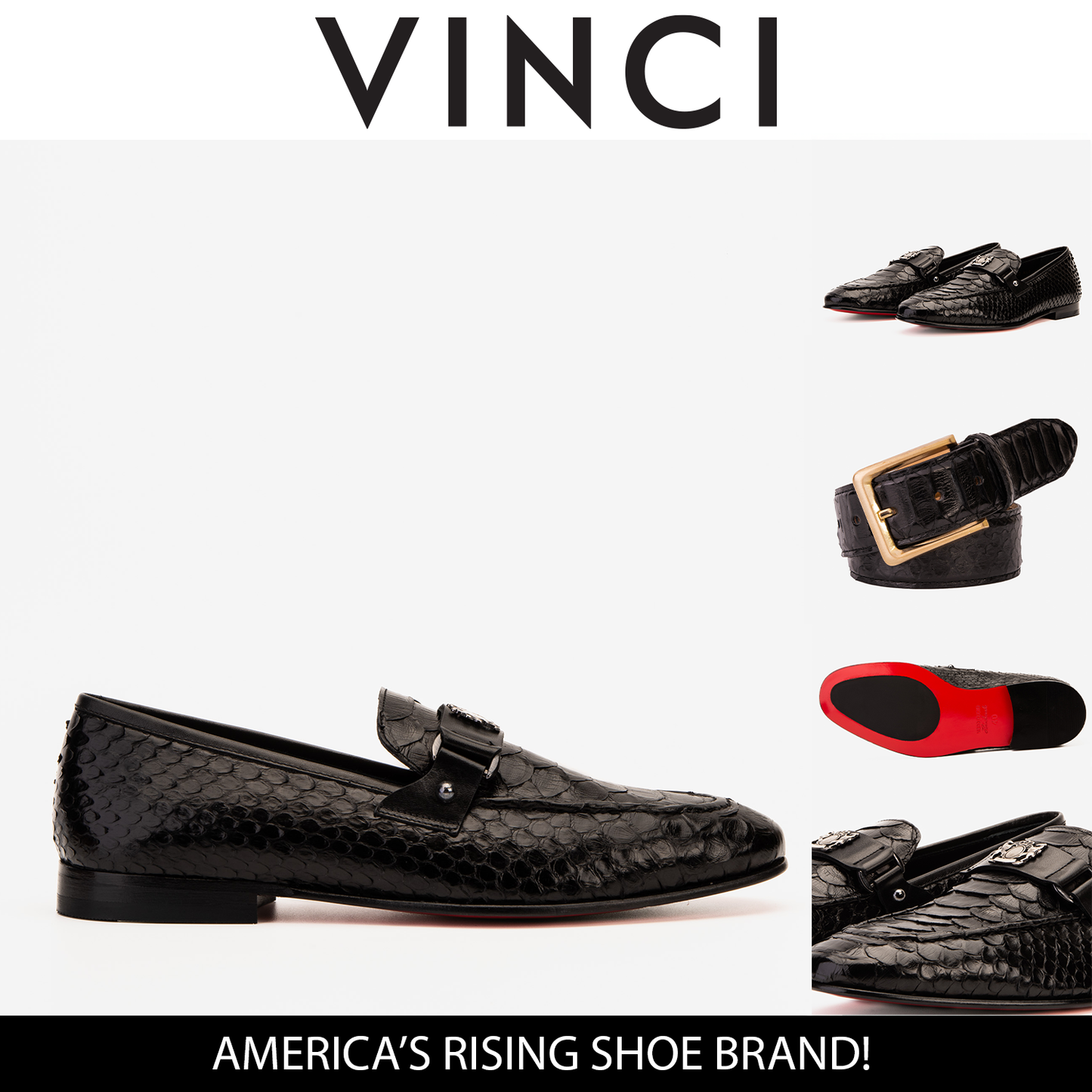 The Boss Pyth Black Shoe Bit Loafer Men Shoe