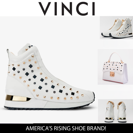 The Infanta High-Top White Spike Leather Women Sneaker Limited Edition