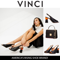 Sandalia de piel negra con tacón de calabaza para mujer Cimla