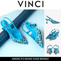 The Napoli Blue Leather Slingback Women Sandal