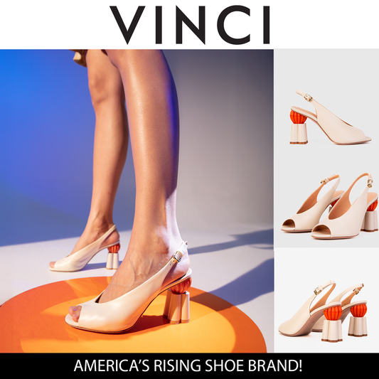 Sandalia de mujer con tacón de calabaza en piel color crema Cimla