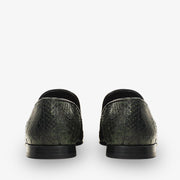 The Bethesda Green Pyhtn Skin Leather Tassel Loafer Shoe