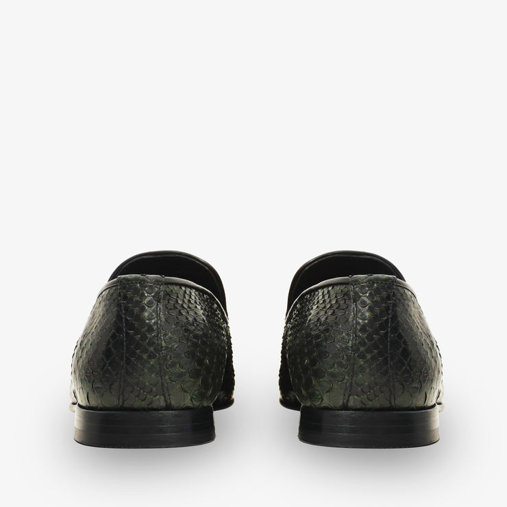 The Bethesda Green Pyhtn Skin Leather Tassel Loafer Shoe