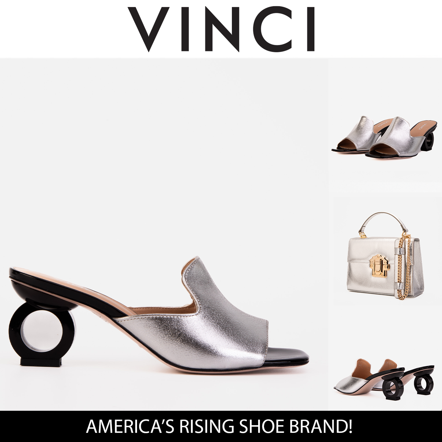 The Tory Silver Leather Women Sandal