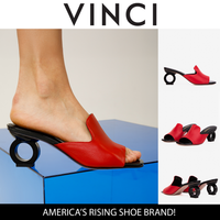 صندل توري الجلدي الأحمر للنساء