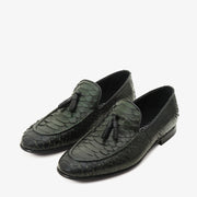The Bethesda Green Pyhtn Skin Leather Tassel Loafer Shoe