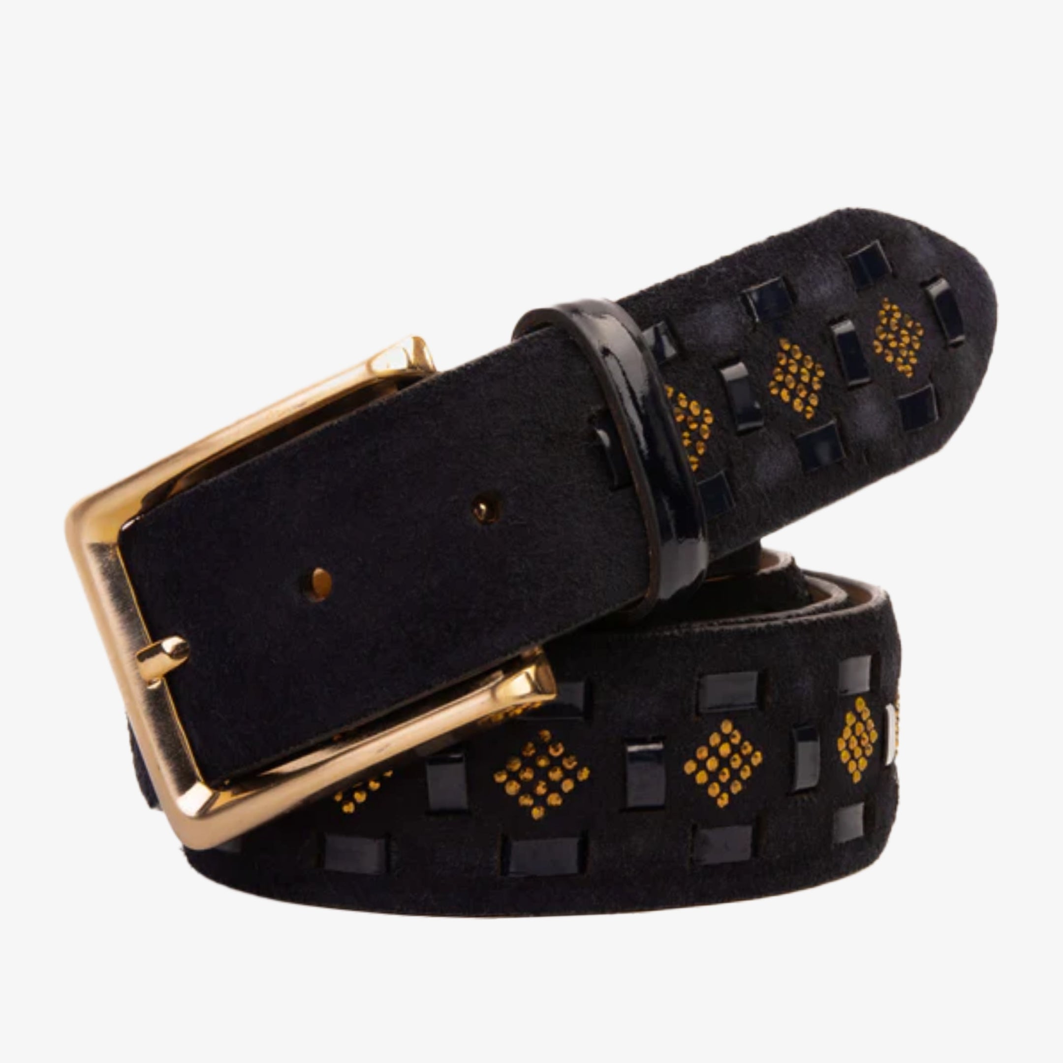The Vicino Navy Leather Belt