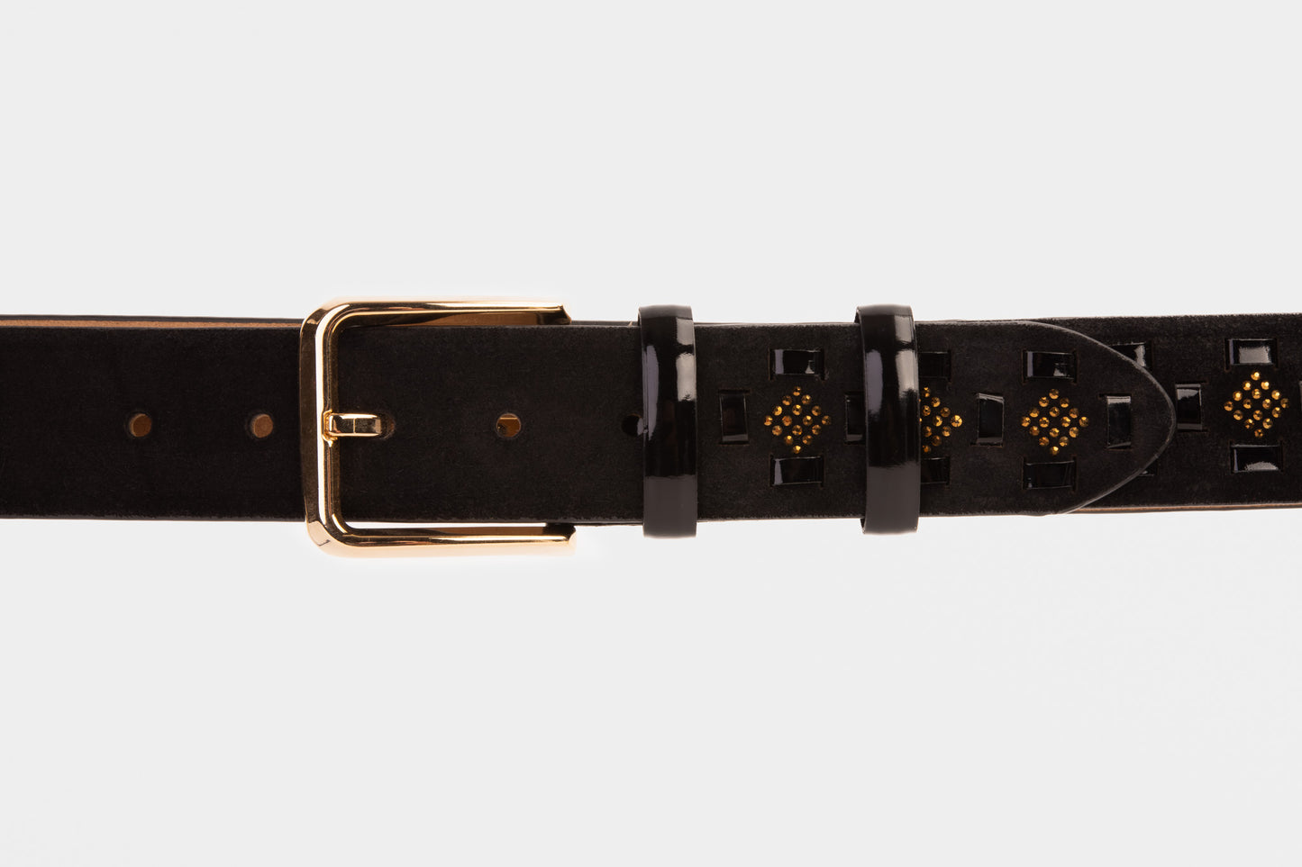 The Vicino Black Leather Belt