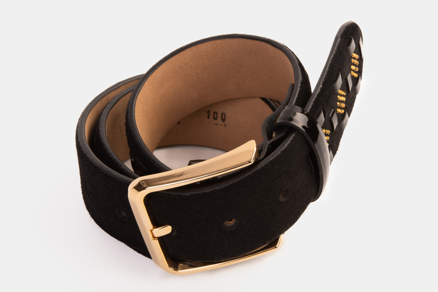 The Vicino Black Leather Belt