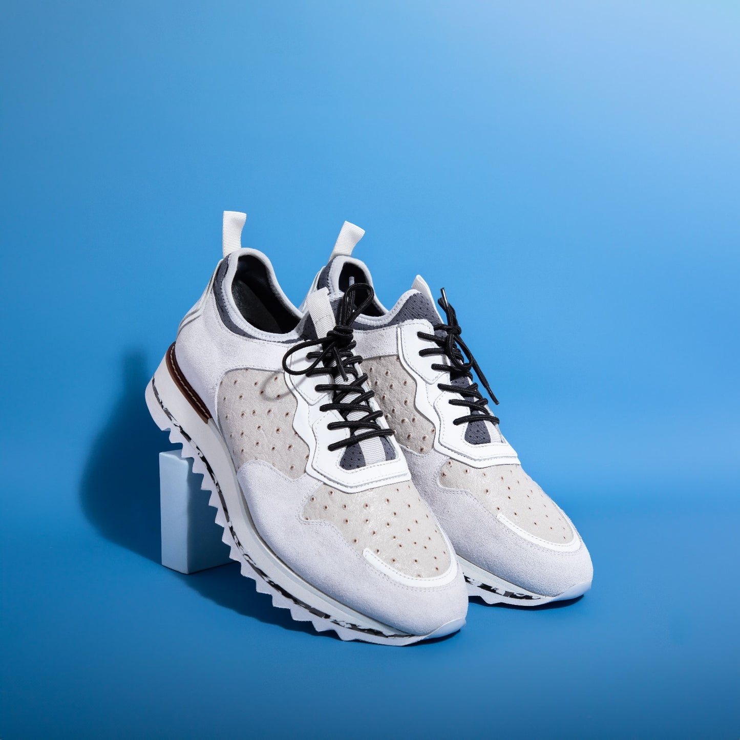 The Sopez White Leather Men Sneaker